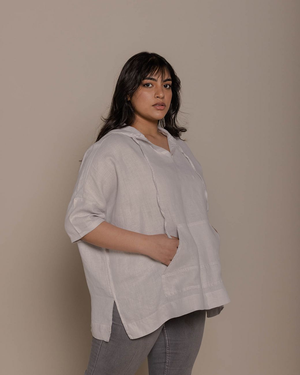 The Hemp Hoodie - Cloud Grey by Reistor with Casual Wear, Grey, Hemp, Hemp by Reistor, Hoodies, Natural, Solids, Womenswear at Kamakhyaa for sustainable fashion