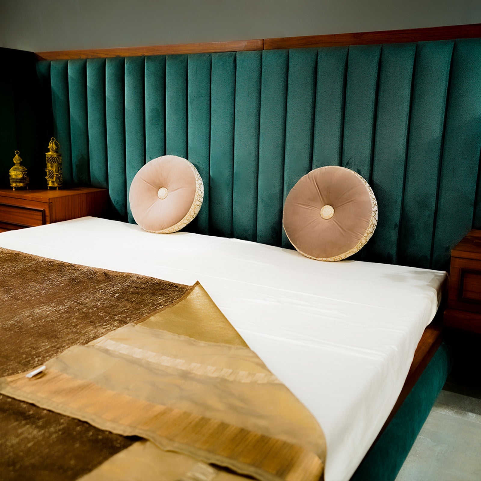 Gradient Throw by Aetherea with Bed Throws, Brown, Coffee, Silk, Throws, Upcycled at Kamakhyaa for sustainable fashion