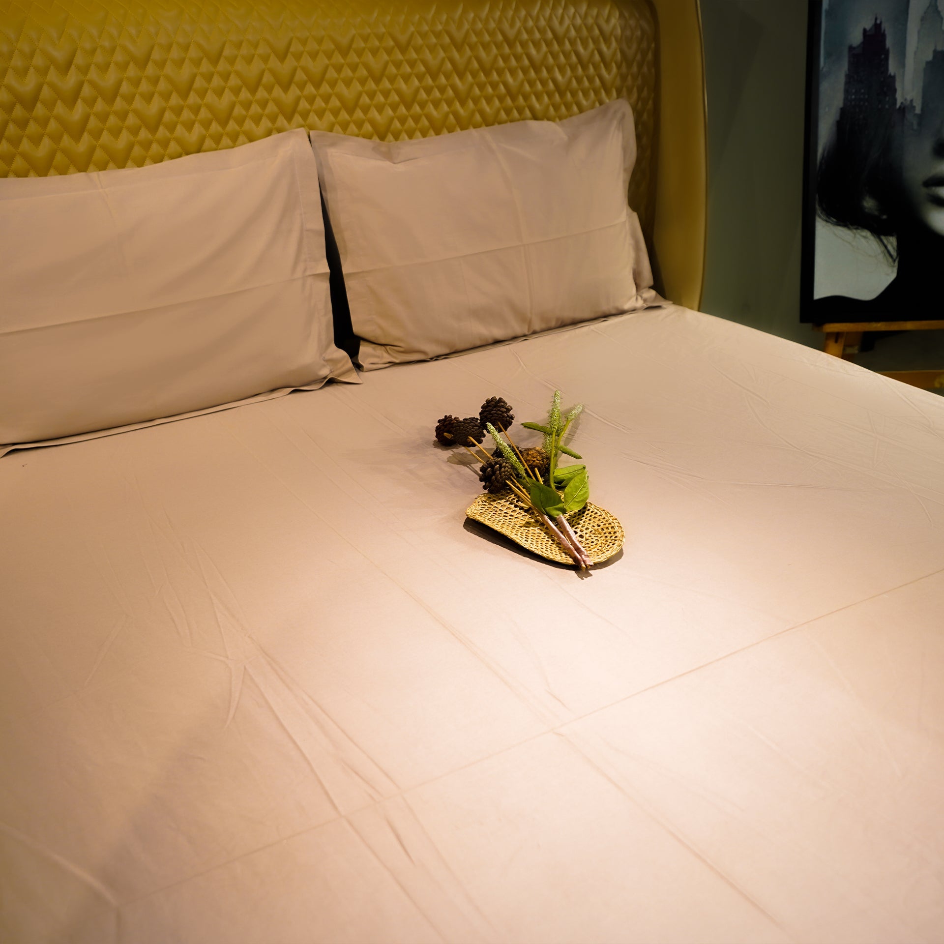 Coffee Dream by Aetherea with 100% Cotton, 300 TC, 400 TC, 500 TC, Bedsheets, Brown, Coffee, King, Plain, Plain Bedsheets, Queen, Solid at Kamakhyaa for sustainable fashion