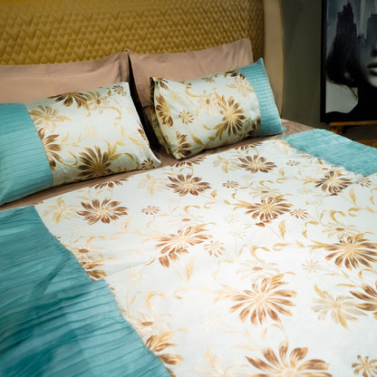 Petalscape by Aetherea with Bed Cover Sets, Bed Covers, Cushion, Green, Home, Pink, Sage Green at Kamakhyaa for sustainable fashion