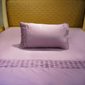 Misty Mauve Honeycomb Serenity Pillow Cover by Aetherea with 100% Cotton, 300 TC, 400 TC, 500 TC, Pillow Cover, Plain, Solid at Kamakhyaa for sustainable fashion
