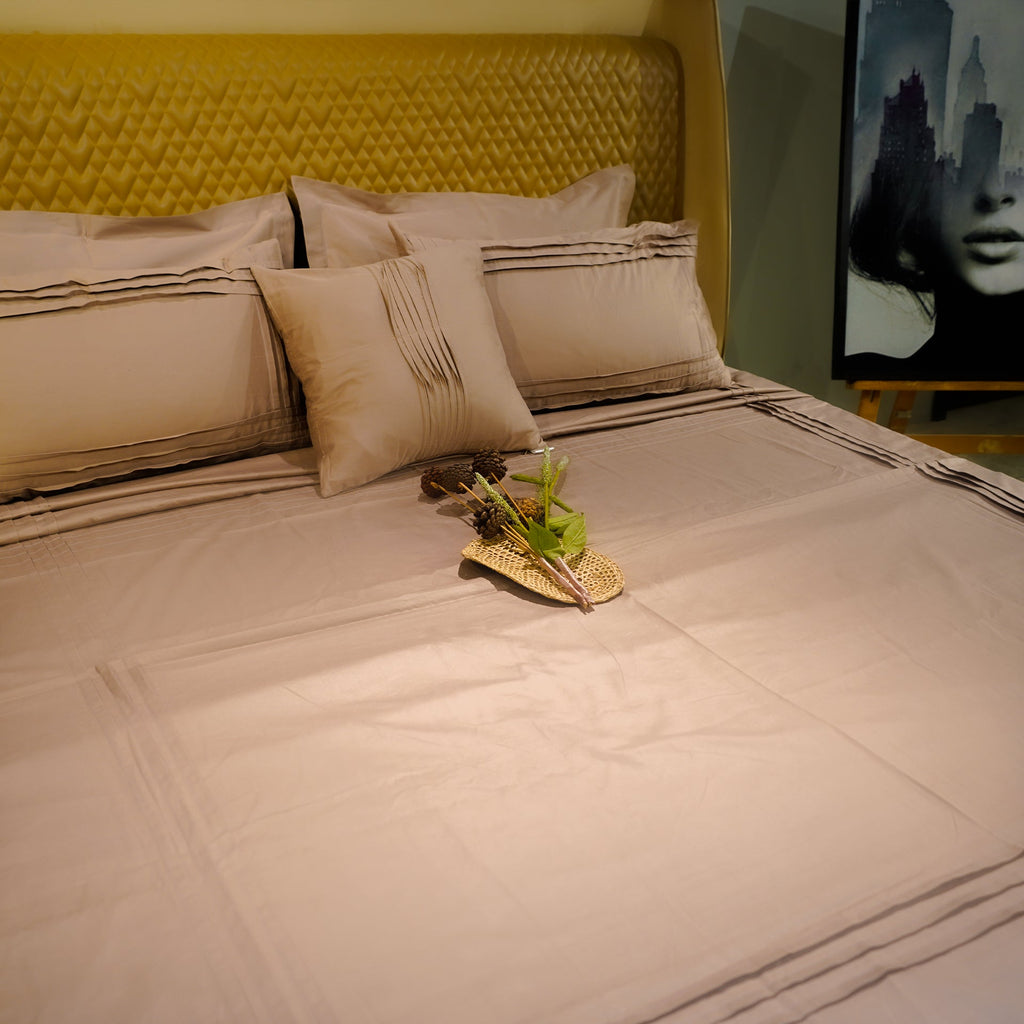 Mocha Bliss Classic Charm Pillow Cover by Aetherea with 100% Cotton, 500 TC, Brown, Coffee, Pillow Cover at Kamakhyaa for sustainable fashion