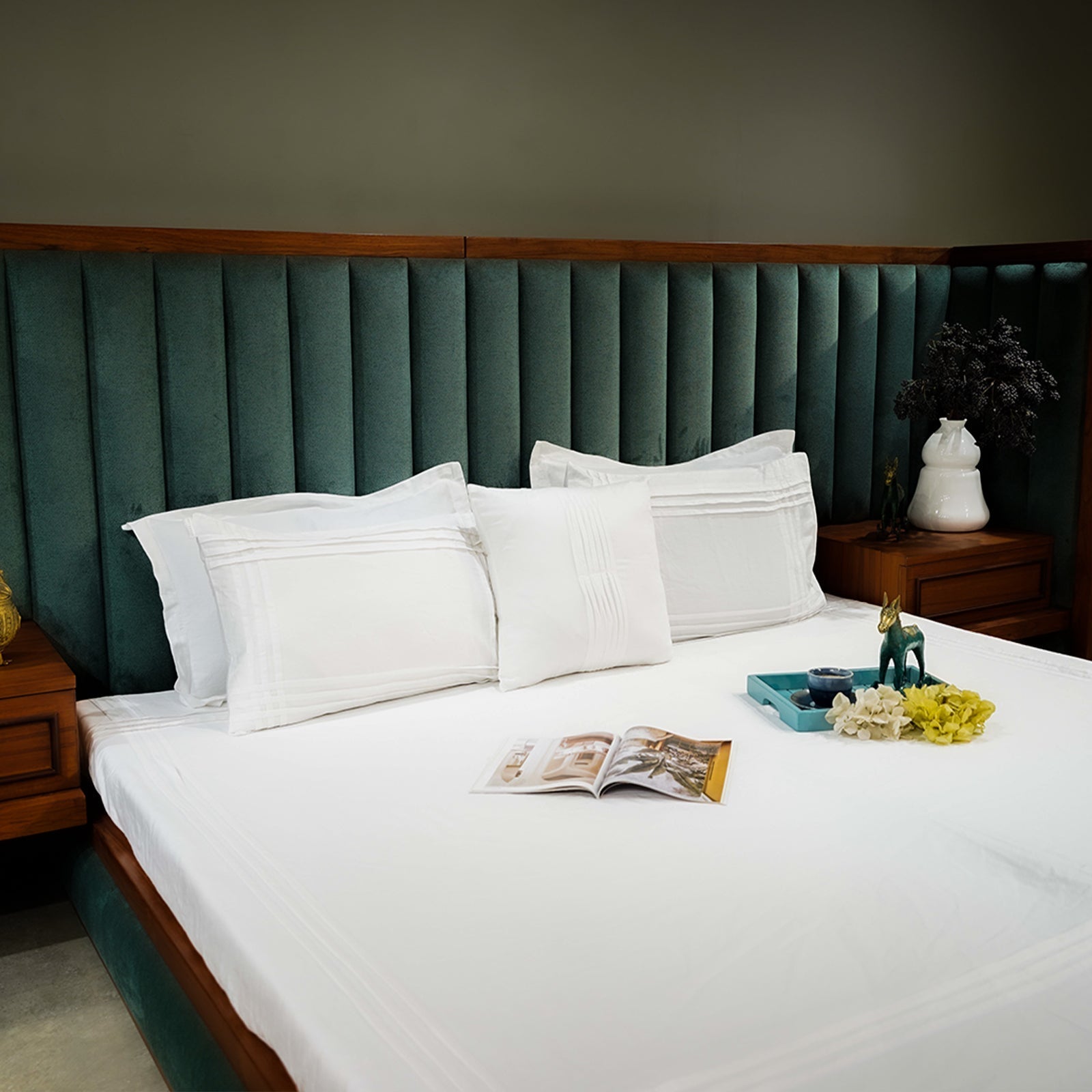 Pure Alabaster Classic Charm Cushion Cover by Aetherea with 100% Cotton, 300 TC, 500 TC, Cushion covers, Plain, Solid, White at Kamakhyaa for sustainable fashion