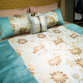 Petalscape by Aetherea with Bed Cover Sets, Bed Covers, Cushion, Green, Home, Pink, Sage Green at Kamakhyaa for sustainable fashion