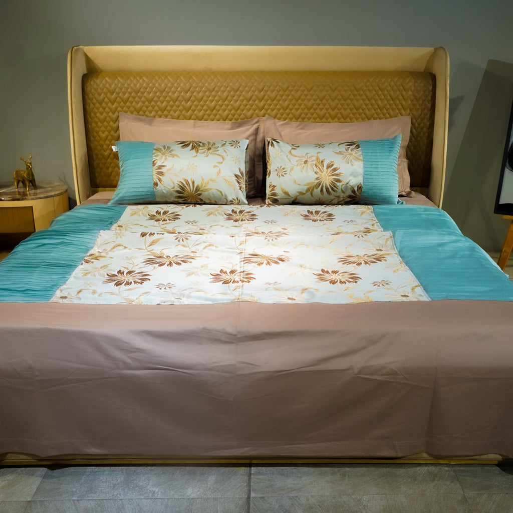 Petalscape by Aetherea with Bed Cover Sets, Bed Covers, Cushion, Green, Home, Pink, Sage Green at Kamakhyaa for sustainable fashion