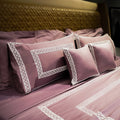 Misty Mauve Cotton Bloom Cushion Cover by Aetherea with 100% Cotton, 300 TC, 500 TC, Cushion covers, Plain, Purple, Solid at Kamakhyaa for sustainable fashion