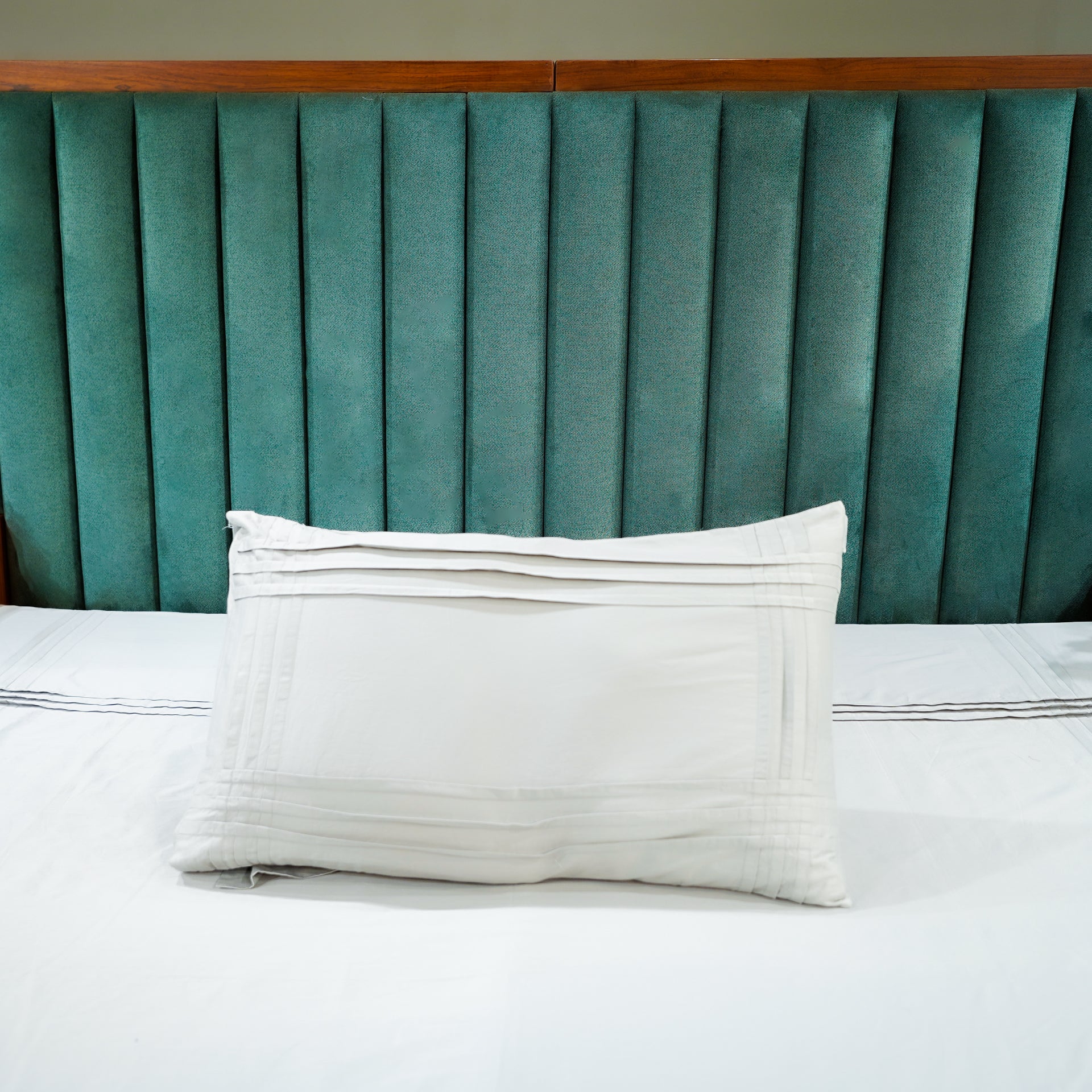 Silver Mist Classic Charm Pillow Cover by Aetherea with 100% Cotton, 300 TC, 500 TC, Grey, Pillow Cover at Kamakhyaa for sustainable fashion