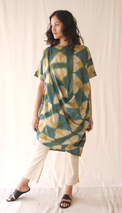 Green Ombre Complete Set by Chambray & Co. with Casual Wear, Co-ord Sets, Green, Hand Spun Cotton, Natural, Ombre & Dyes, Regular Fit, Travel, Travel Co-ords, Womenswear at Kamakhyaa for sustainable fashion