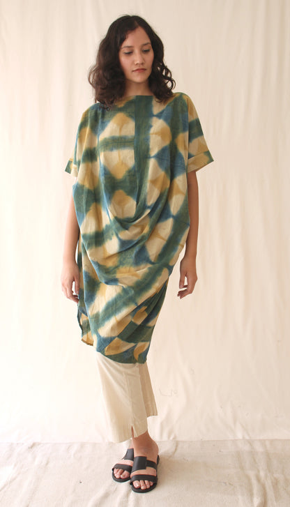 Green Ombre Complete Set by Chambray & Co. with Casual Wear, Co-ord Sets, Green, Hand Spun Cotton, Natural, Ombre & Dyes, Regular Fit, Travel, Travel Co-ords, Womenswear at Kamakhyaa for sustainable fashion