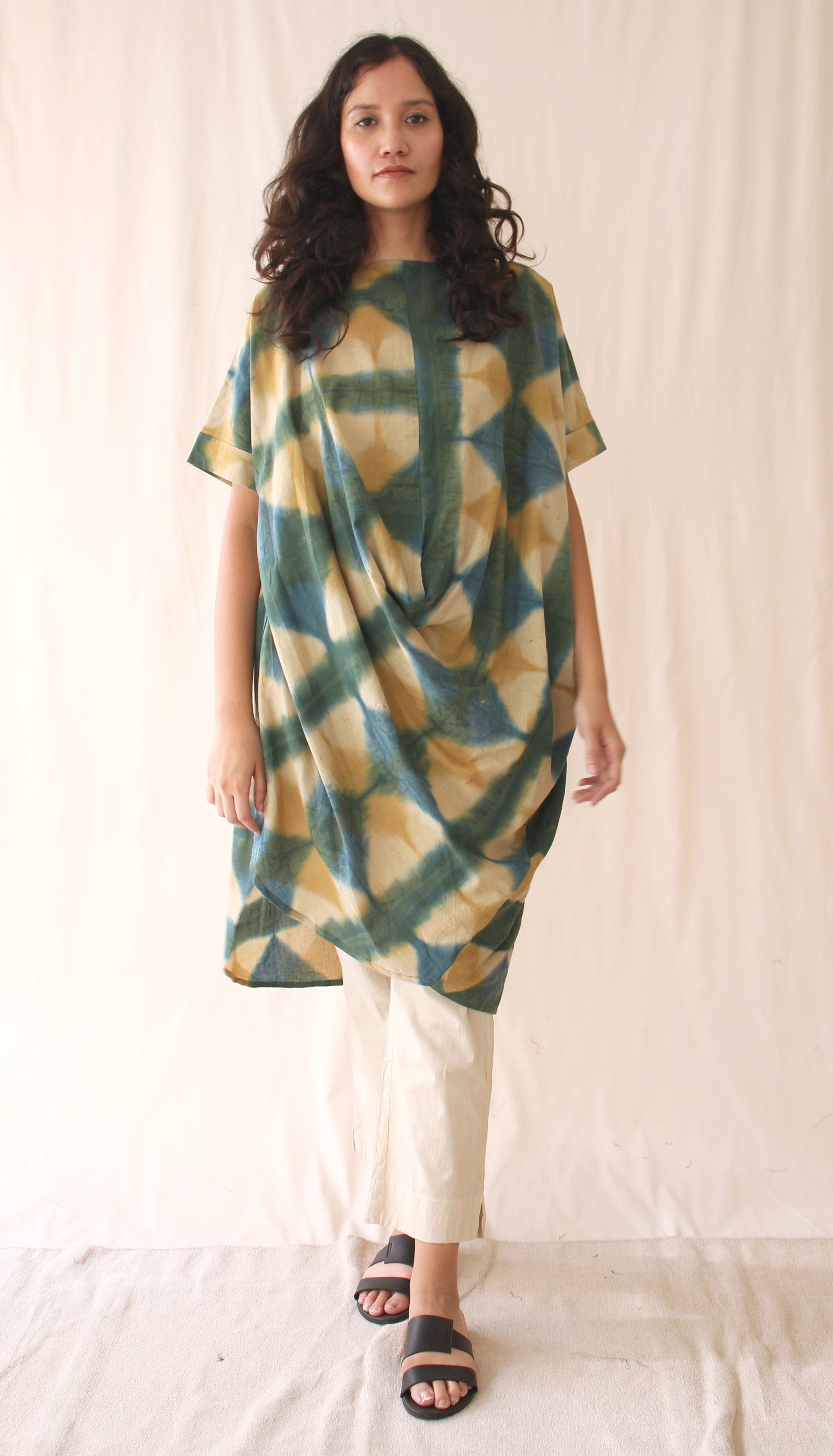 Green Ombre Complete Set Sets Co-ord Sets, Green, Hand Spun Cotton, Ombres Dyes, Regular Fit Chambray & Co. Kamakhyaa