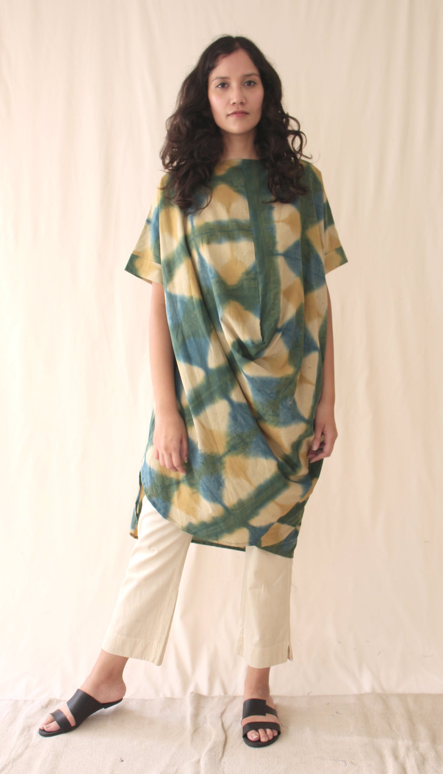 Green Ombre Complete Set Sets Co-ord Sets, Green, Hand Spun Cotton, Ombres Dyes, Regular Fit Chambray & Co. Kamakhyaa