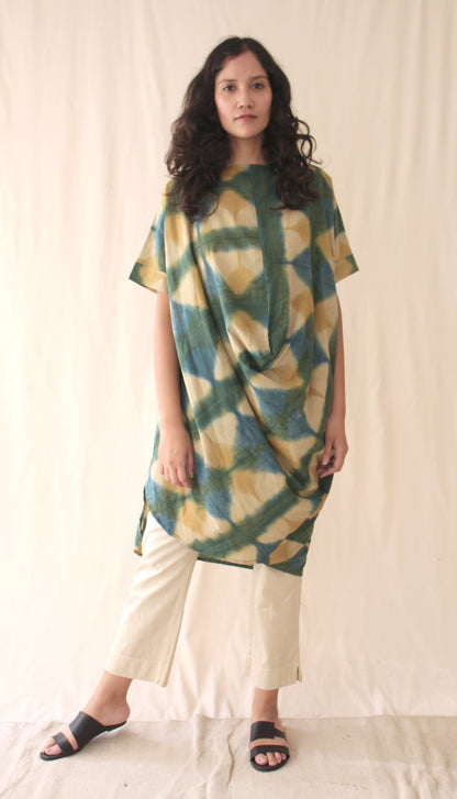 Green Ombre Complete Set by Chambray & Co. with Casual Wear, Co-ord Sets, Green, Hand Spun Cotton, Natural, Ombre & Dyes, Regular Fit, Travel, Travel Co-ords, Womenswear at Kamakhyaa for sustainable fashion