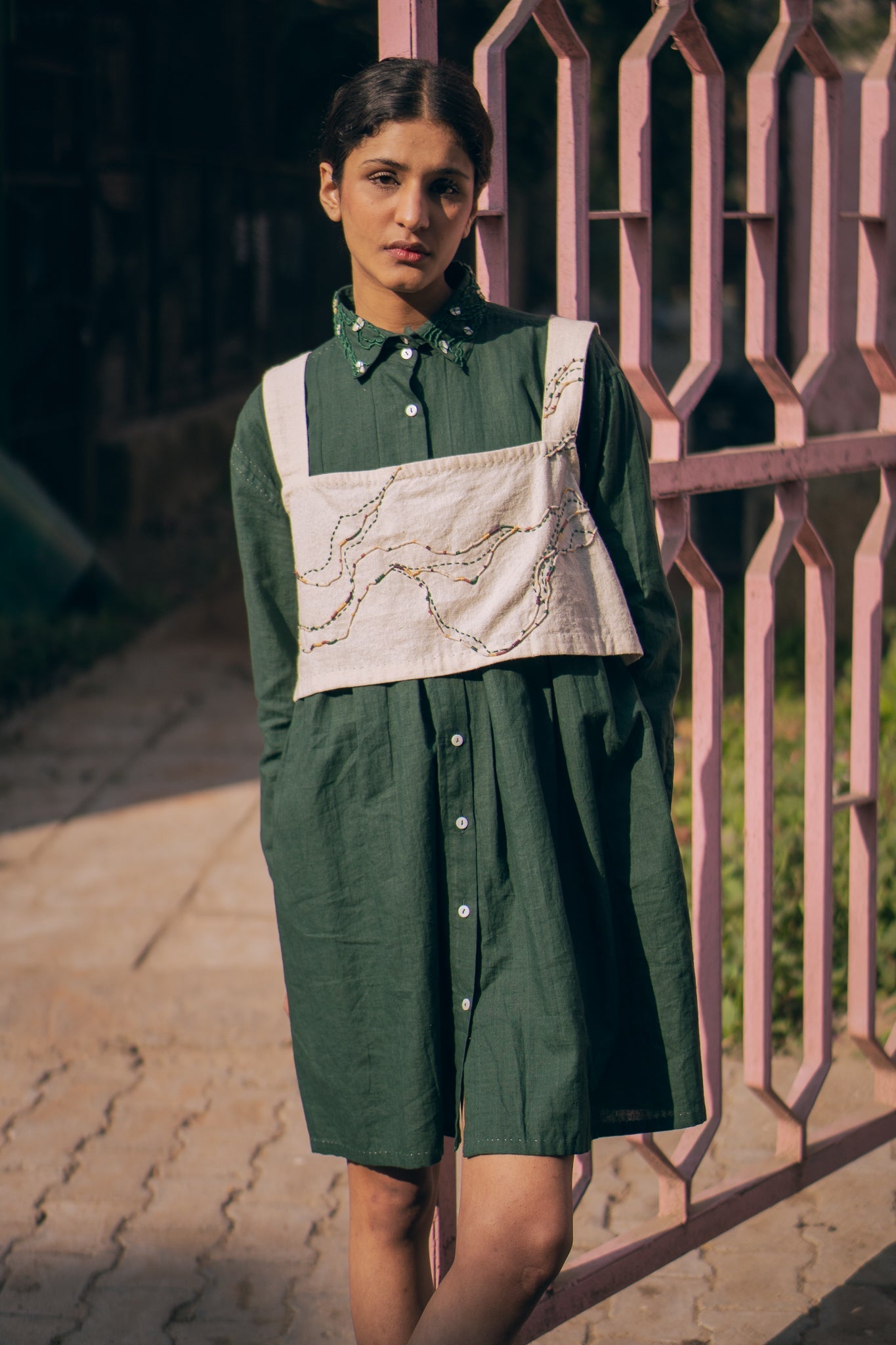 Kora Reversible Blouse by Lafaani with 100% pure cotton, Blouses, Casual Wear, Kora, Natural with azo free dyes, Organic, Regular Fit, Reversible, Rewind, Rewind by Lafaani, Solids, Womenswear at Kamakhyaa for sustainable fashion