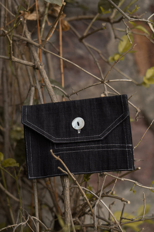 Belt Bag by Lafaani with 100% pure cotton, Bags, Belt Bags, Black, Casual Wear, Natural with azo free dyes, Organic, Regular Fit, Solids, Sonder, Sonder by Lafaani at Kamakhyaa for sustainable fashion