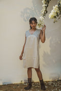 Kora Midi Dress by Lafaani with 100% pure cotton, Casual Wear, Kora, Midi Dresses, Natural with azo free dyes, Organic, Regular Fit, Solids, Sonder, Sonder by Lafaani, Womenswear at Kamakhyaa for sustainable fashion