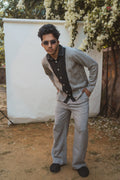 Melange Shirt by Lafaani with 100% pure cotton, Black, Casual Wear, Grey, Menswear, Natural with azo free dyes, Organic, Regular Fit, Shirts, Solids, Sonder, Sonder by Lafaani at Kamakhyaa for sustainable fashion