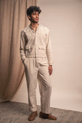Unisex Bomber Jacket & Pants Set by Lafaani with 100% pure cotton, Casual Wear, Co-ord Sets, Kora, Loungewear Co-Ords, Menswear, Natural with azo free dyes, Organic, Regular Fit, Rewind, Rewind by Lafaani, Solids, Unisex at Kamakhyaa for sustainable fashion