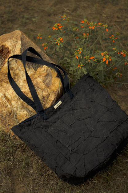 Carry-It-All Tote Black at Kamakhyaa by Lafaani. This item is 100% Cotton, Bags, Black, Casual Wear, Natural with azo free dyes, Organic, Regular Fit, Solids, Sonder, Tote Bags