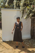 Long Skirt by Lafaani with 100% pure cotton, Black, Casual Wear, Natural with azo free dyes, Organic, Regular Fit, Skirts, Solids, Sonder, Sonder by Lafaani, Womenswear at Kamakhyaa for sustainable fashion