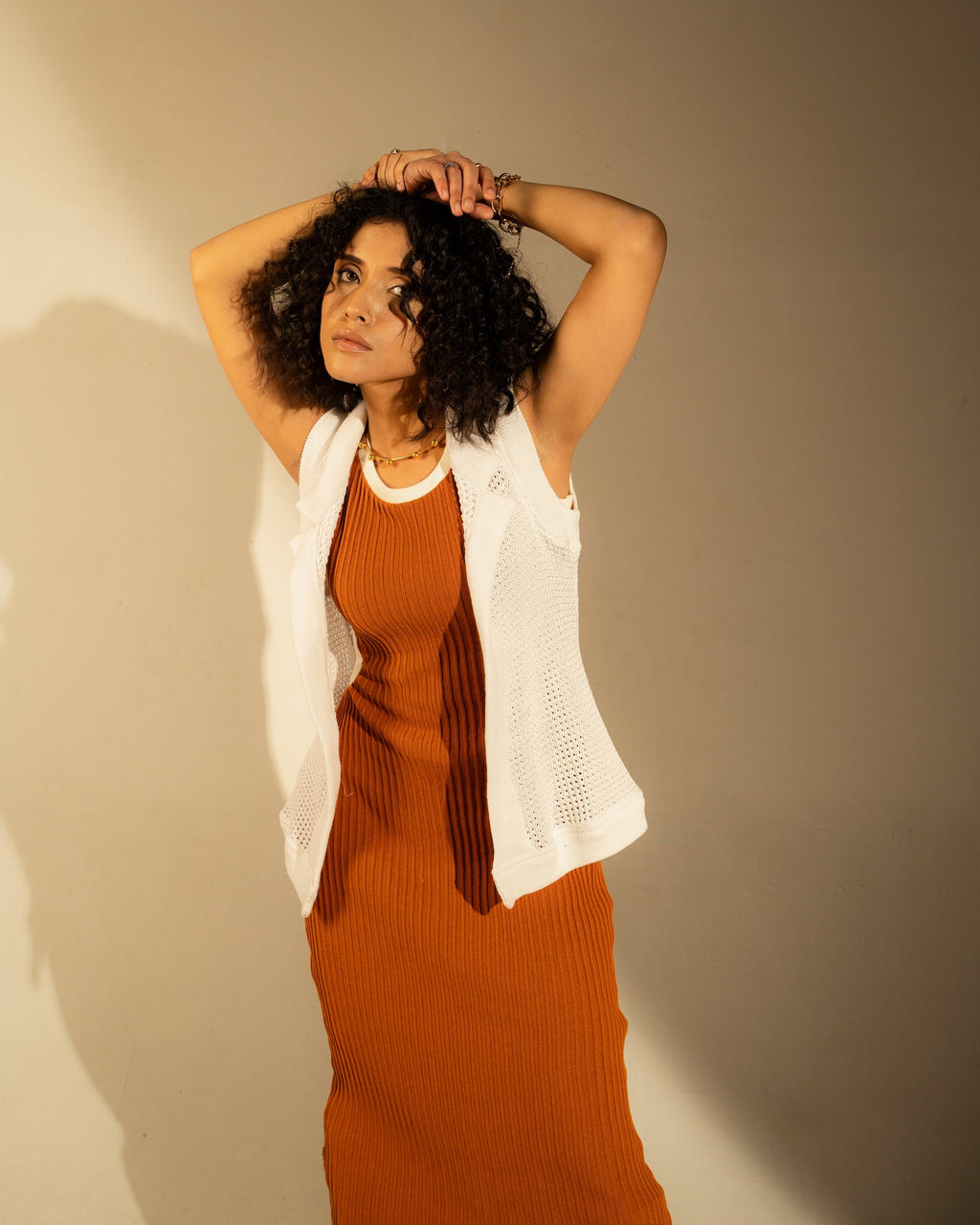 White Shrug by Meko Studio with Casual Wear, Cotton, July Sale, July Sale 2023, Relaxed Fit, Shrugs, Solids, Tranquil AW-22/23, Tranquil by Meko Studio, Upcycled, White, Womenswear at Kamakhyaa for sustainable fashion