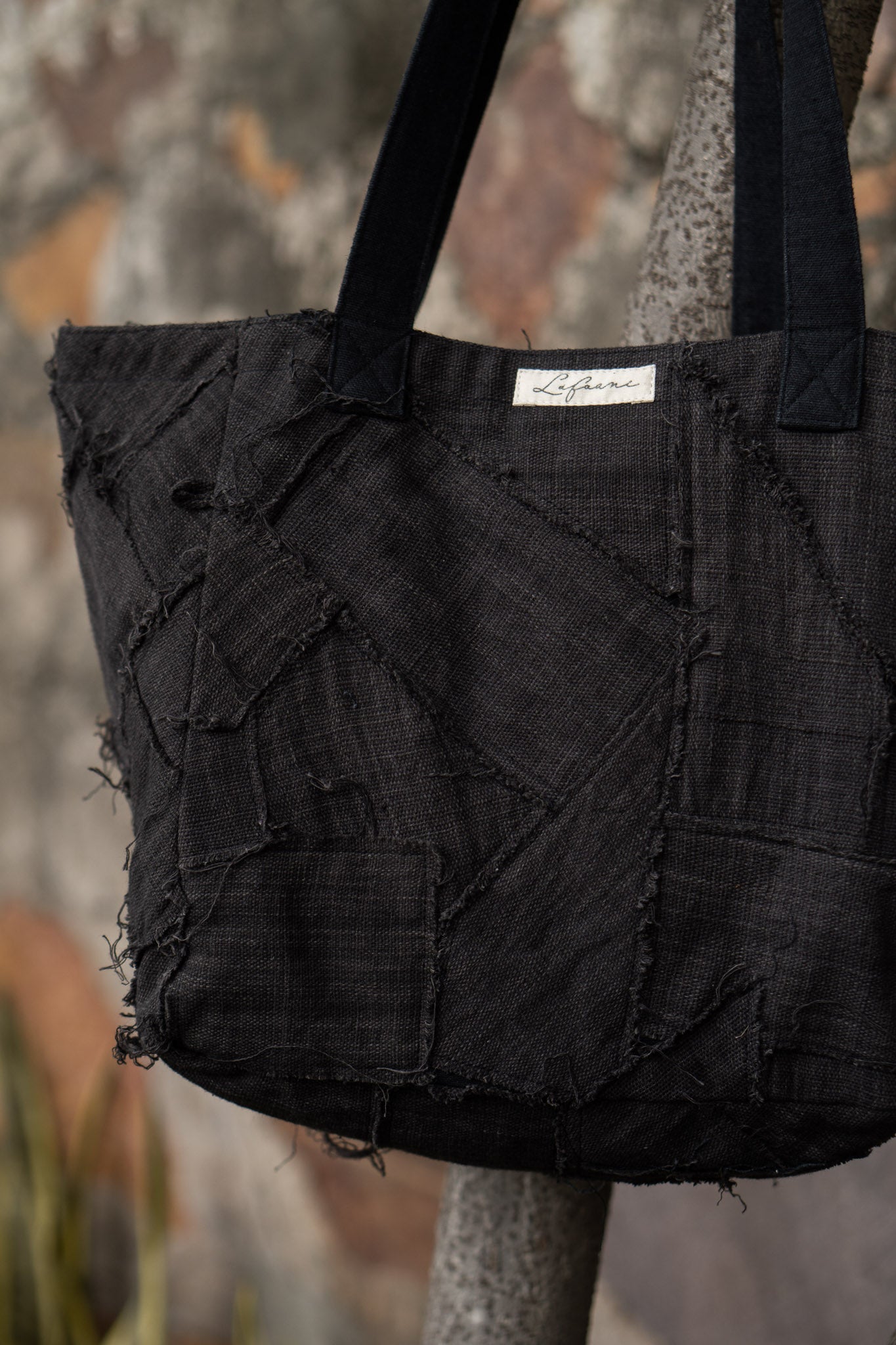 Carry-Some Tote Black by Lafaani with 100% pure cotton, Bags, Black, Casual Wear, Natural with azo free dyes, Organic, Regular Fit, Solids, Sonder, Sonder by Lafaani, Tote Bags at Kamakhyaa for sustainable fashion