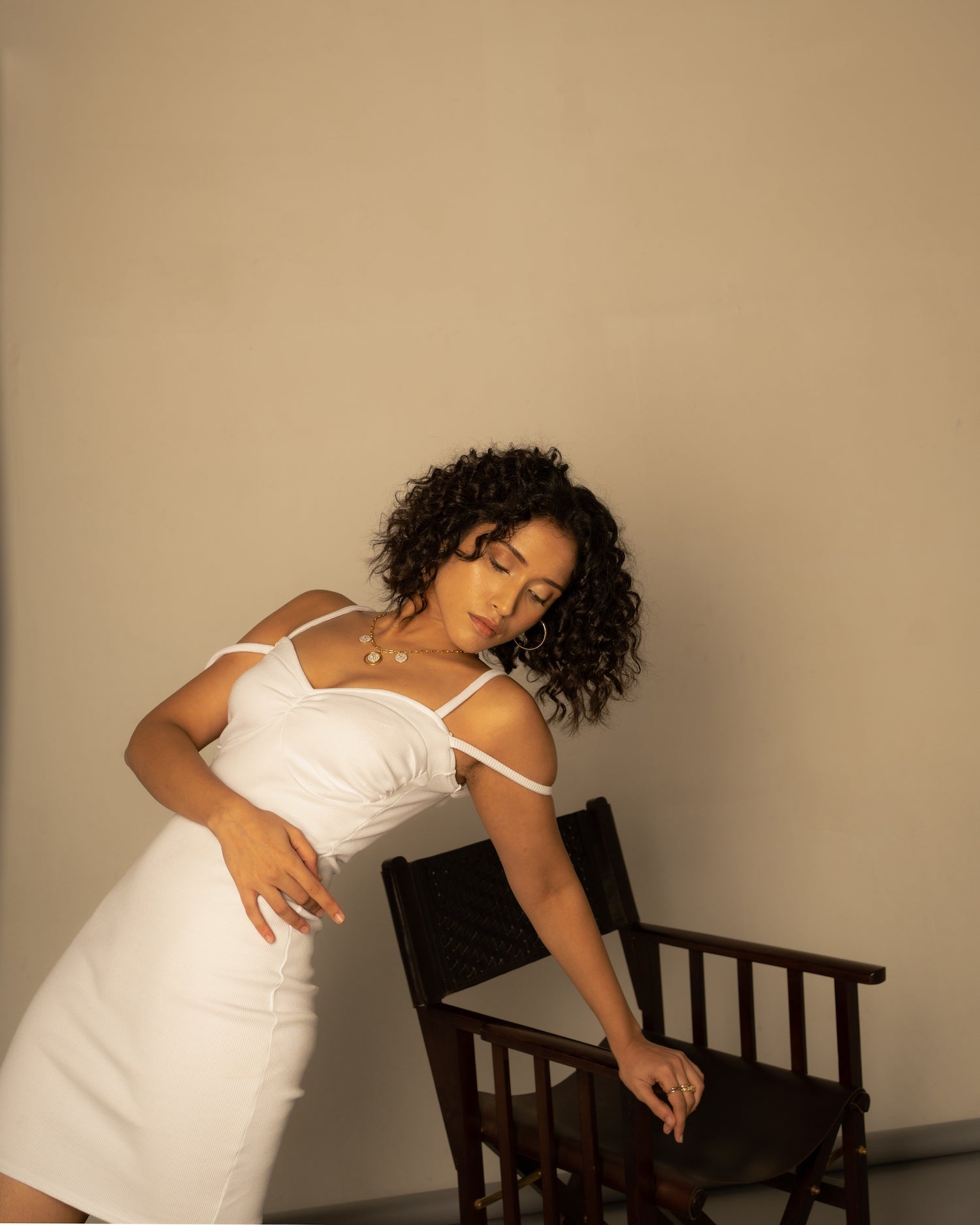 White Cotton Mini Dress by Meko Studio with Cotton, Evening Wear, For Birthday, For Her, July Sale, July Sale 2023, Mini Dresses, Sleeveless Dresses, Slim Fit, Solids, Strap Dresses, Tranquil AW-22/23, Tranquil by Meko Studio, White, Womenswear at Kamakhyaa for sustainable fashion