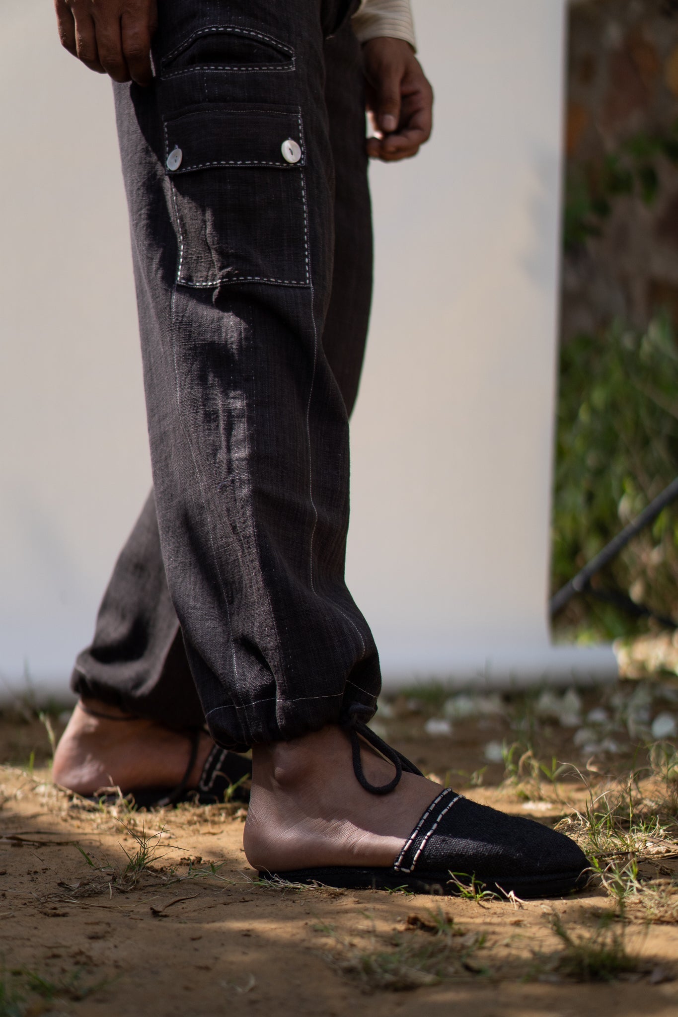 Panelled Shirt & Utility Pants by Lafaani with 100% pure cotton, Black, Casual Wear, Co-ord Sets, Menswear, Natural with azo free dyes, Organic, Regular Fit, solid, Solids, Sonder, Sonder by Lafaani at Kamakhyaa for sustainable fashion