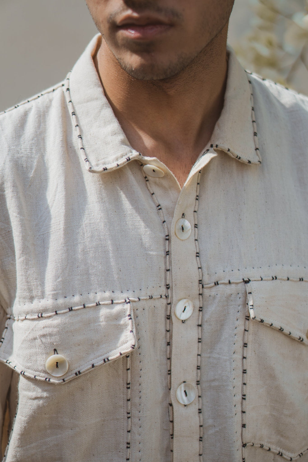 Unisex Kora Bomber by Lafaani with 100% pure cotton, Casual Wear, Jackets, Kora, Menswear, Organic, Regular Fit, Solids, Sonder, Sonder by Lafaani, Undyed and Unbleached, Unisex at Kamakhyaa for sustainable fashion