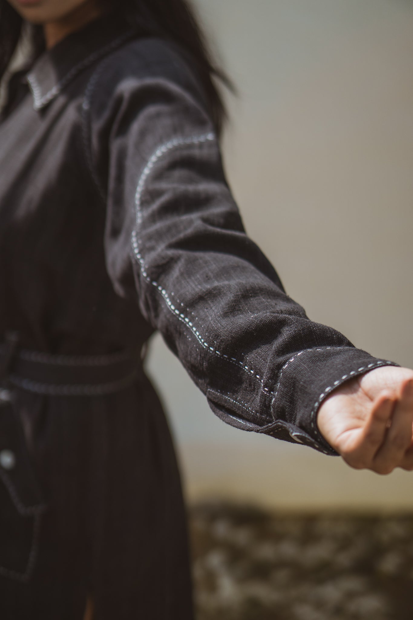 Bomber Dress by Lafaani with 100% pure cotton, Black, Casual Wear, Mini Dresses, Natural with azo free dyes, Organic, Regular Fit, Solids, Sonder, Sonder by Lafaani, Womenswear at Kamakhyaa for sustainable fashion