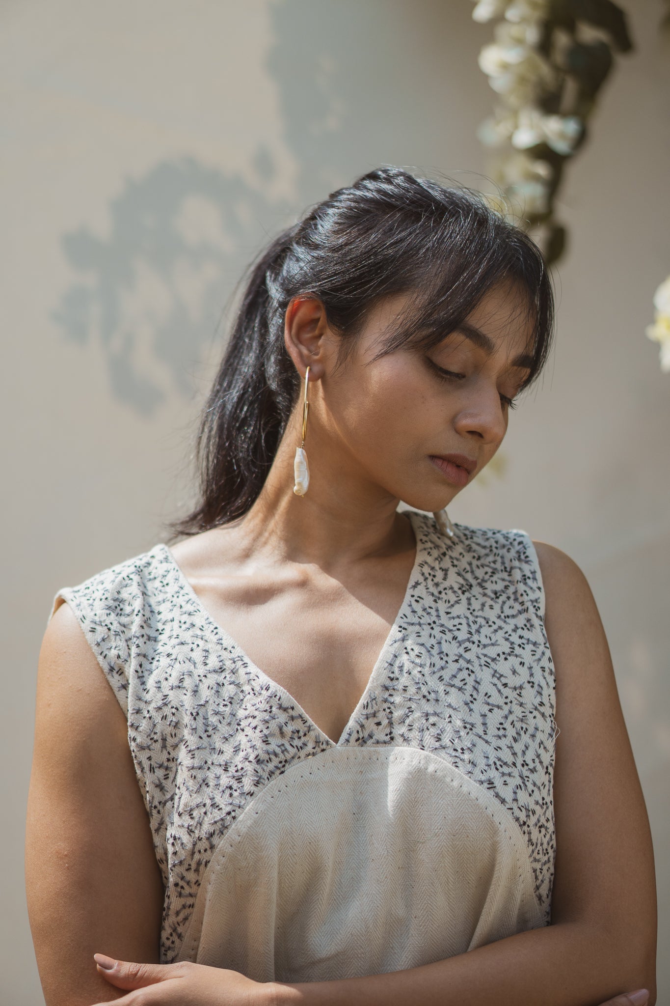 Kora Midi Dress by Lafaani with 100% pure cotton, Casual Wear, Kora, Midi Dresses, Natural with azo free dyes, Organic, Regular Fit, Solids, Sonder, Sonder by Lafaani, Womenswear at Kamakhyaa for sustainable fashion