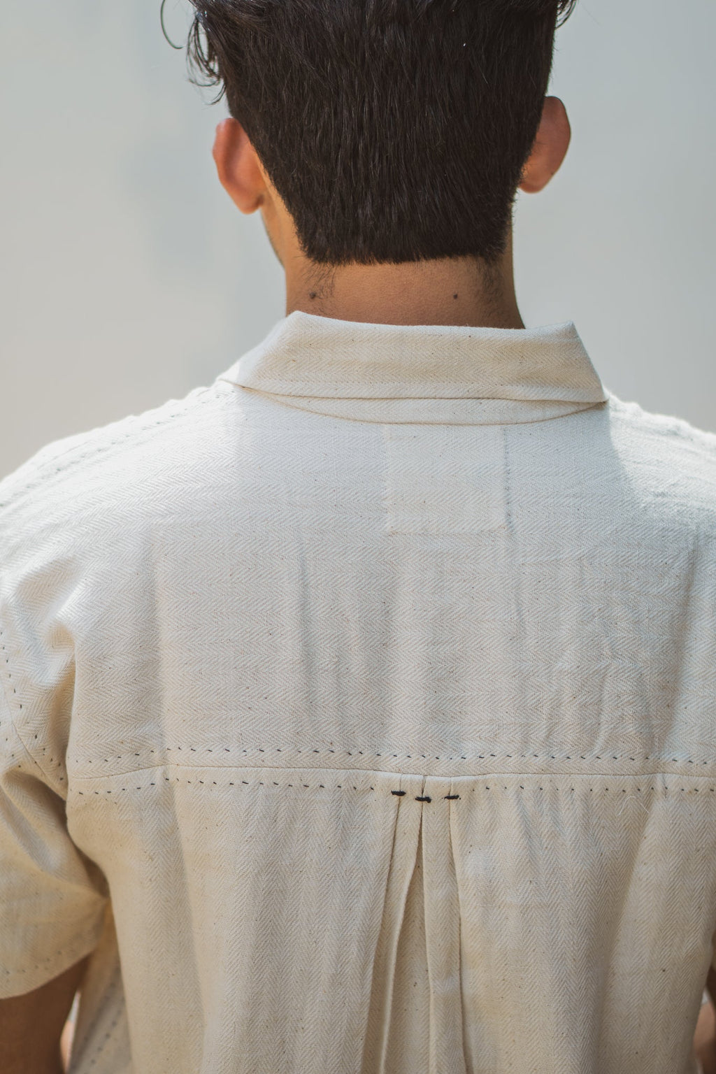 Double Pocket Shirt by Lafaani with 100% pure cotton, Casual Wear, Kora, Menswear, Organic, Regular Fit, Shirts, Solids, Sonder, Sonder by Lafaani, Undyed and unbleached at Kamakhyaa for sustainable fashion