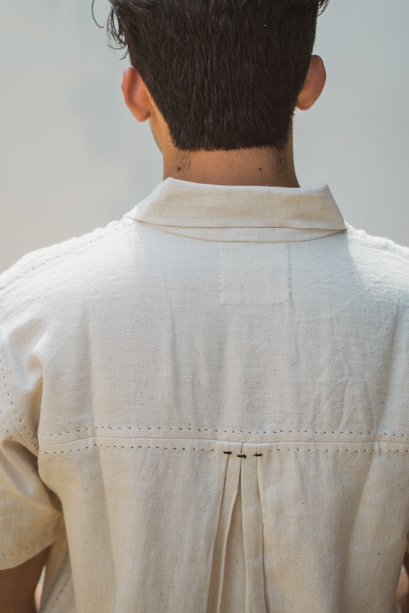 Double Pocket Shirt by Lafaani with 100% pure cotton, Casual Wear, Kora, Menswear, Organic, Regular Fit, Shirts, Solids, Sonder, Sonder by Lafaani, Undyed and unbleached at Kamakhyaa for sustainable fashion