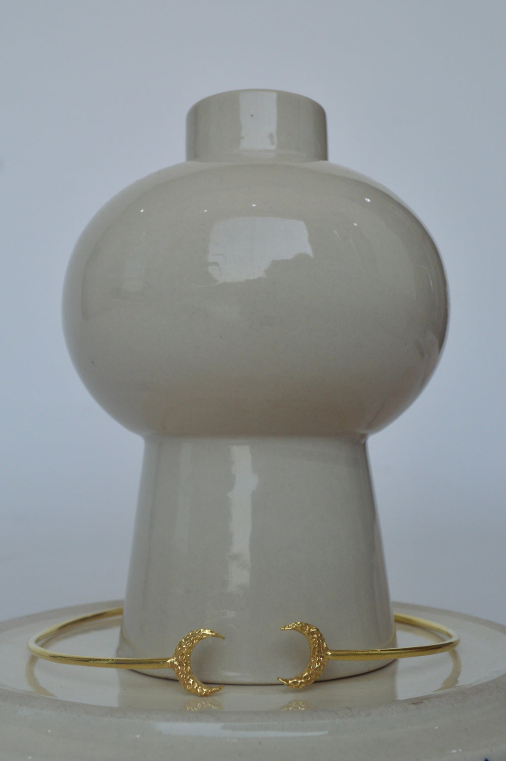 Gold Brass Hollow Moon Choker by The Loom Art with Brass, Choker, Cosmic Dream by The Loom Art, Fashion Jewellery, For Daughter, Free Size, Gold, Gold Plated, jewelry, Less than $50, Natural at Kamakhyaa for sustainable fashion