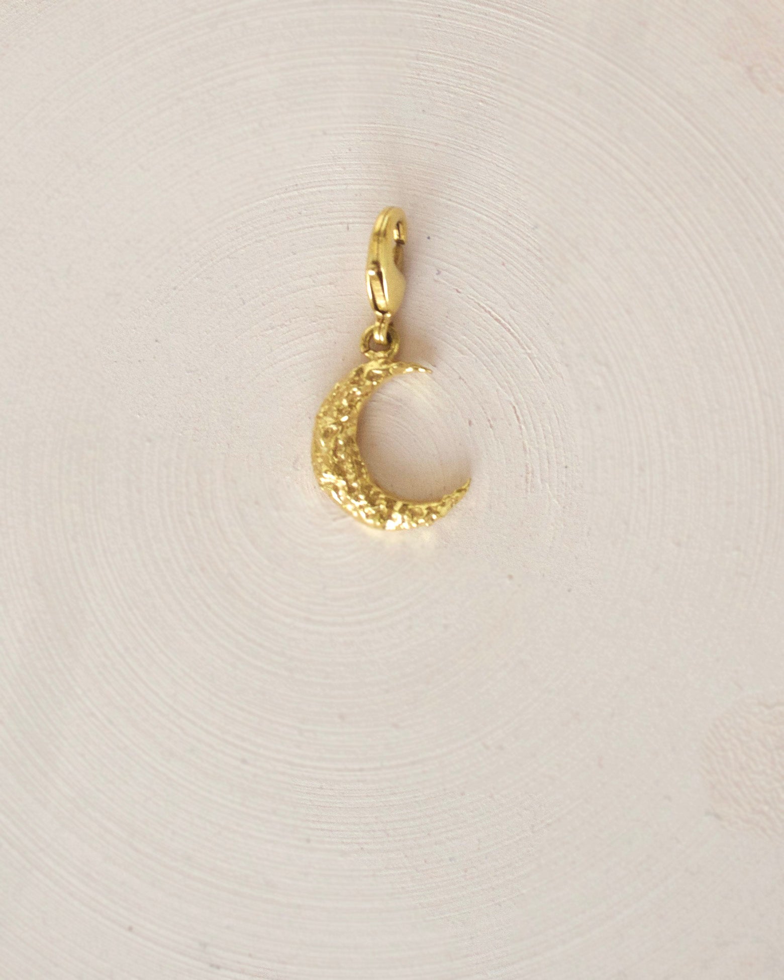 Gold Brass Textured Moon Pendants/Charm by The Loom Art with Brass, Cosmic Dream by The Loom Art, Fashion Jewellery, Free Size, Gold, Gold Plated, jewelry, Less than $50, Natural, Pendants, Products less than $25 at Kamakhyaa for sustainable fashion