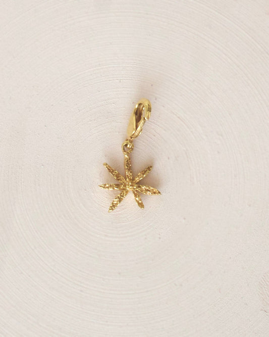 Gold Brass Textured Cinnamon Star Pendants/Charm by The Loom Art with Brass, Cosmic Dream by The Loom Art, Fashion Jewellery, Free Size, Gold, Gold Plated, jewelry, Less than $50, Natural, Pendants, Products less than $25 at Kamakhyaa for sustainable fashion