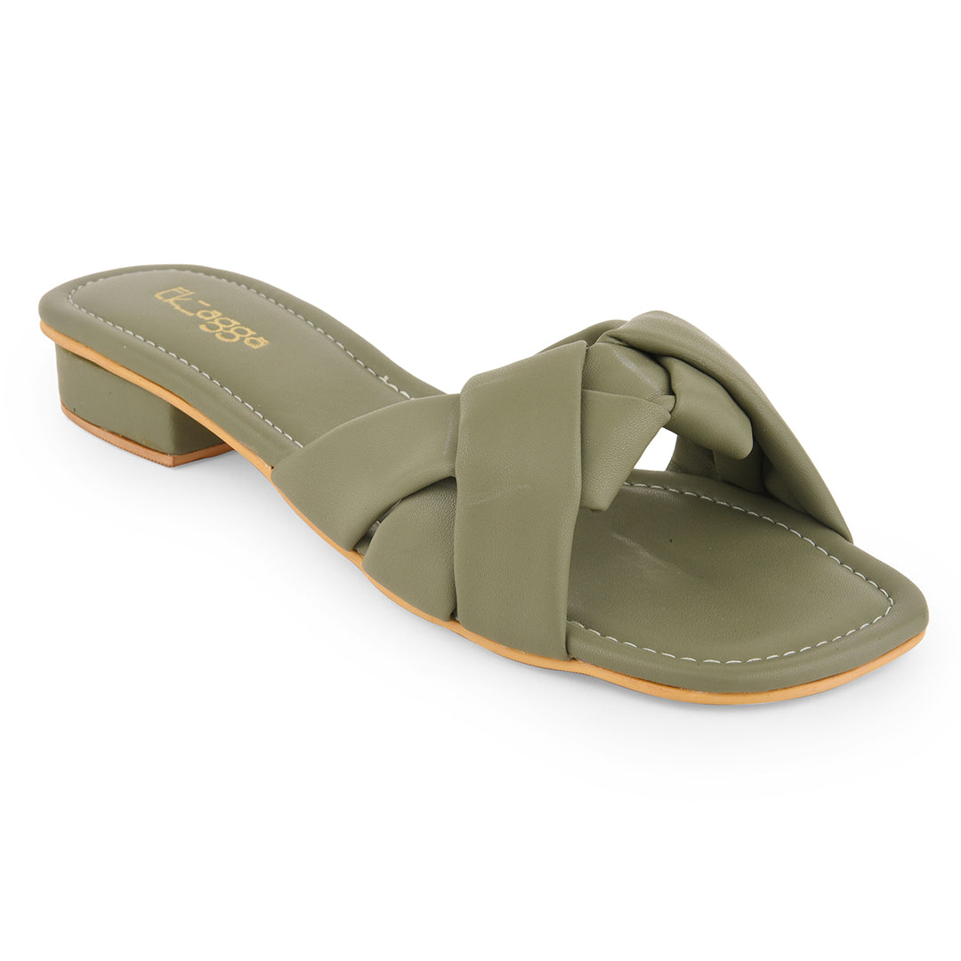 Olive Sandals by EK_agga with Green, Heels, Less than $50, Open Toes, Party Wear, Patent leather, Regular Fit, Solids, Vegan at Kamakhyaa for sustainable fashion