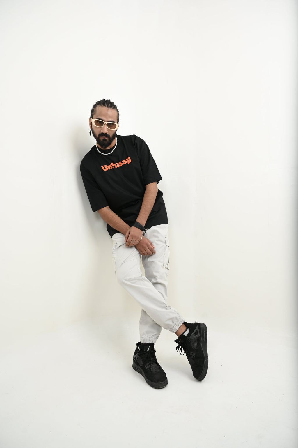 Mask It 100% Cotton Oversized Black T-shirt by Unfussy with 100% cotton, Black, Casual Wear, Organic, Oversized Fit, Printed, T-Shirts, Unfussy, Unisex, Womenswear at Kamakhyaa for sustainable fashion