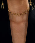 Gold Brass Linked Cinnamon Choker by The Loom Art with Brass, Choker, Cosmic Dream by The Loom Art, Fashion Jewellery, Free Size, Gold, Gold Plated, jewelry, Natural at Kamakhyaa for sustainable fashion