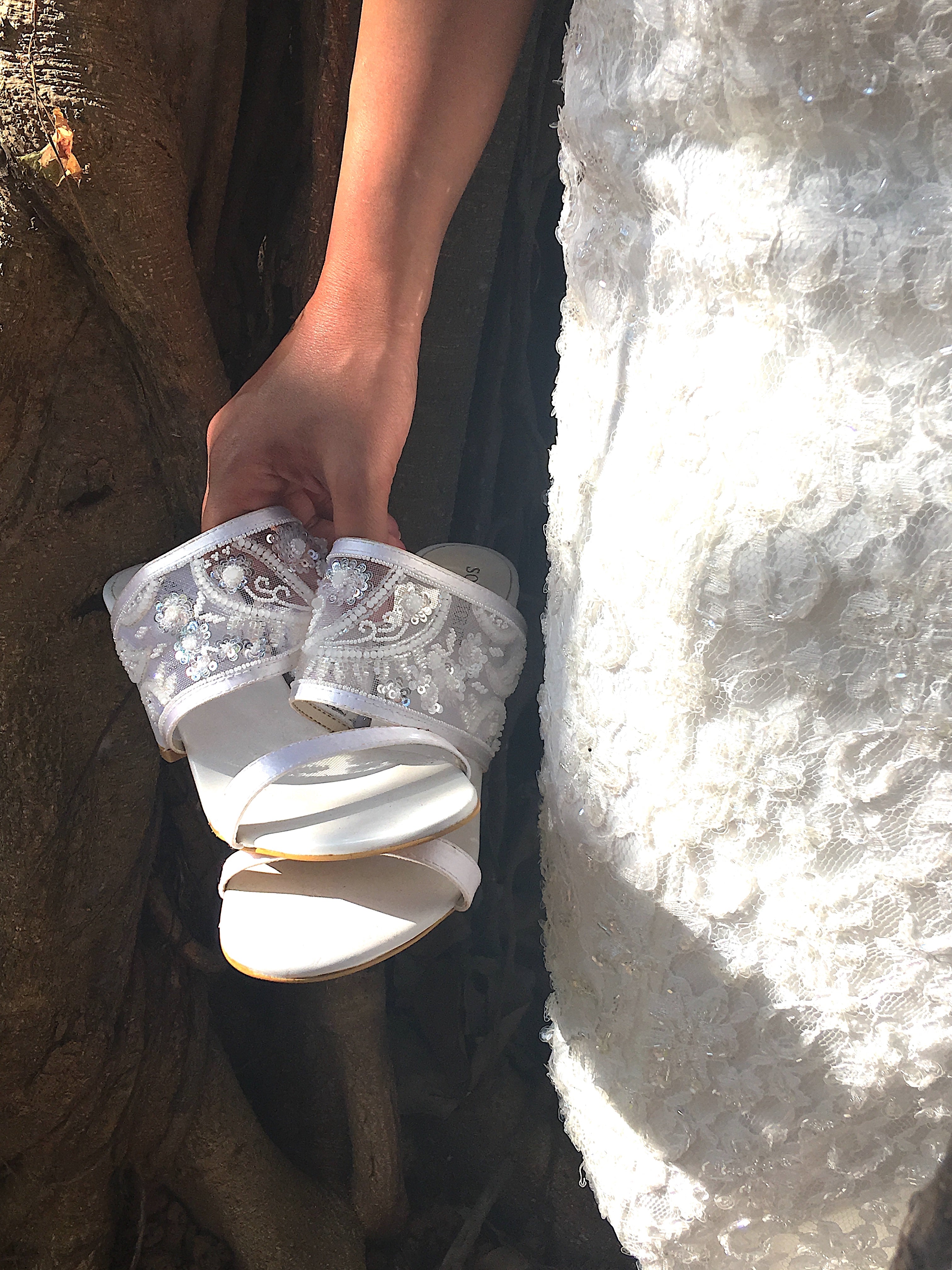 Embellished Block Heels in white by Sole Stories with Basics Edit- Chapter II, Faux Leather, Handcrafted, Heels, Open Toes, Relaxed Fit, Solids, Vegan, White at Kamakhyaa for sustainable fashion