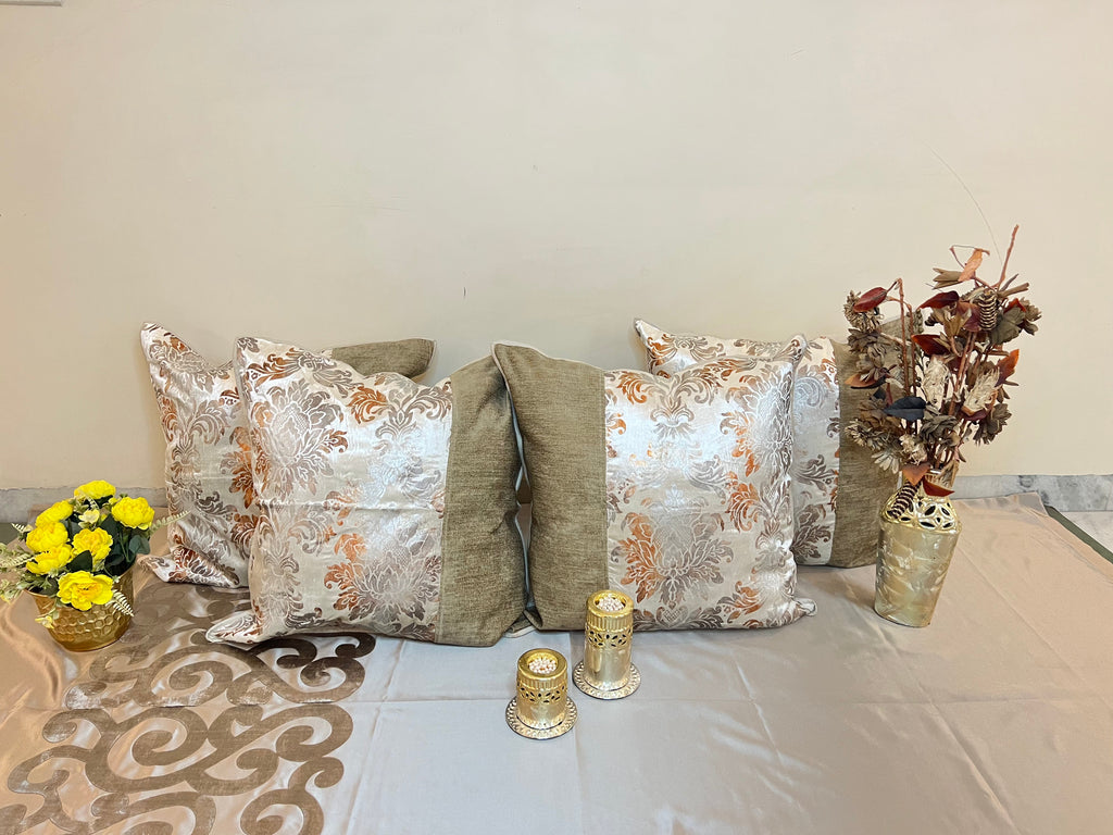 Blend by Aetherea with 100% Cotton, Cushion covers, Half & Half, Plain, Printed, Upcycled at Kamakhyaa for sustainable fashion