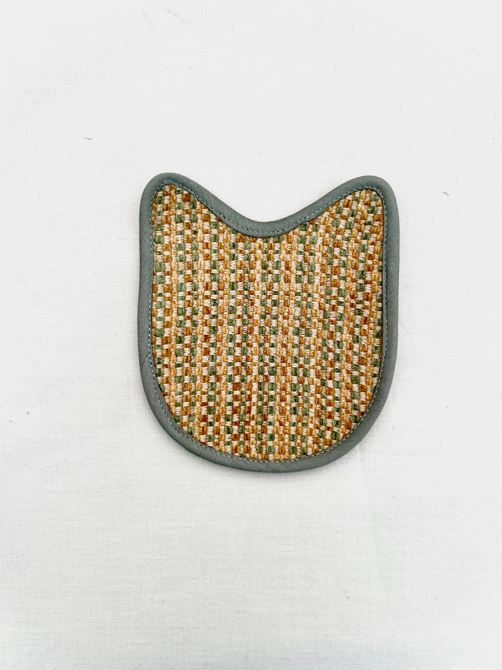 Happy Hamster by Aetherea with Coasters, Cotton, Light Grey, Multi-coloured, Plaids, Upcycled, Velvet at Kamakhyaa for sustainable fashion