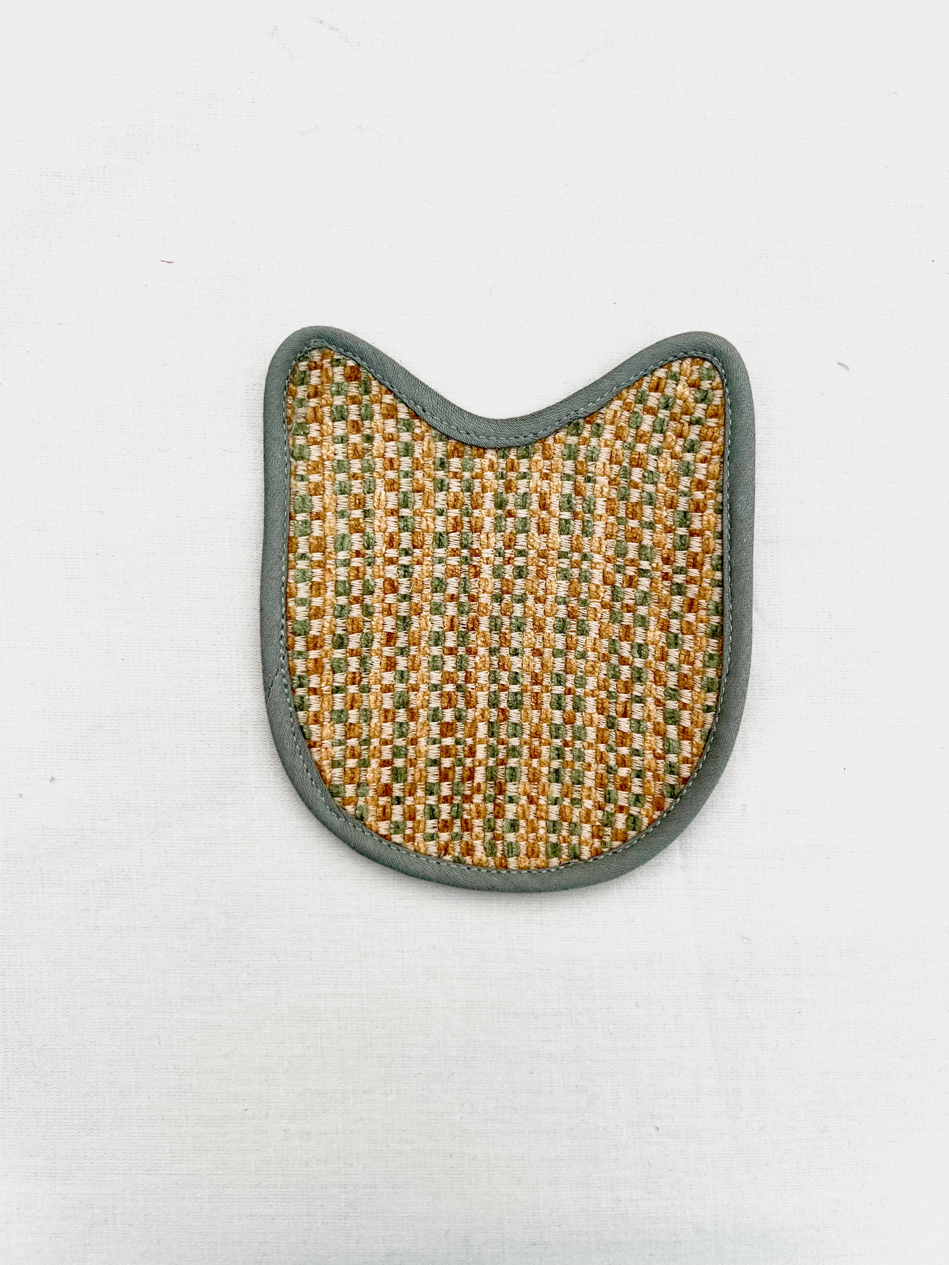 Happy Hamster by Aetherea with Coasters, Cotton, Light Grey, Multi-coloured, Plaids, Upcycled, Velvet at Kamakhyaa for sustainable fashion