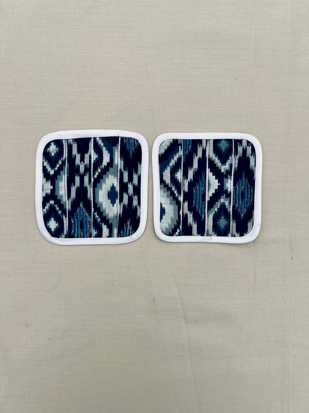 Cerulean by Aetherea with Blue, Coasters, Cotton, Printed, Upcycled at Kamakhyaa for sustainable fashion