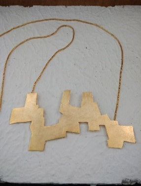 Gold Brass Necklaces-Ikur Free Size, Gold, Plated, Plated Brass, Necklaces Kamakhyaa