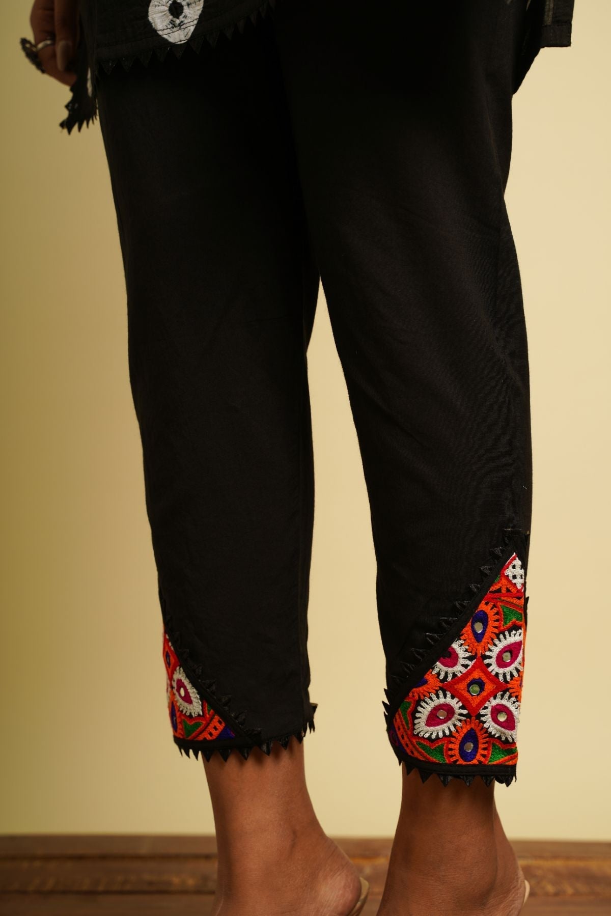 Rima Complete Sets 100% cotton, Black, Fusion Wear, Pant Sets, Kurta Set, Natural, Ombres & Dyes, Regular Fit, Saba Keva Kamakhyaa