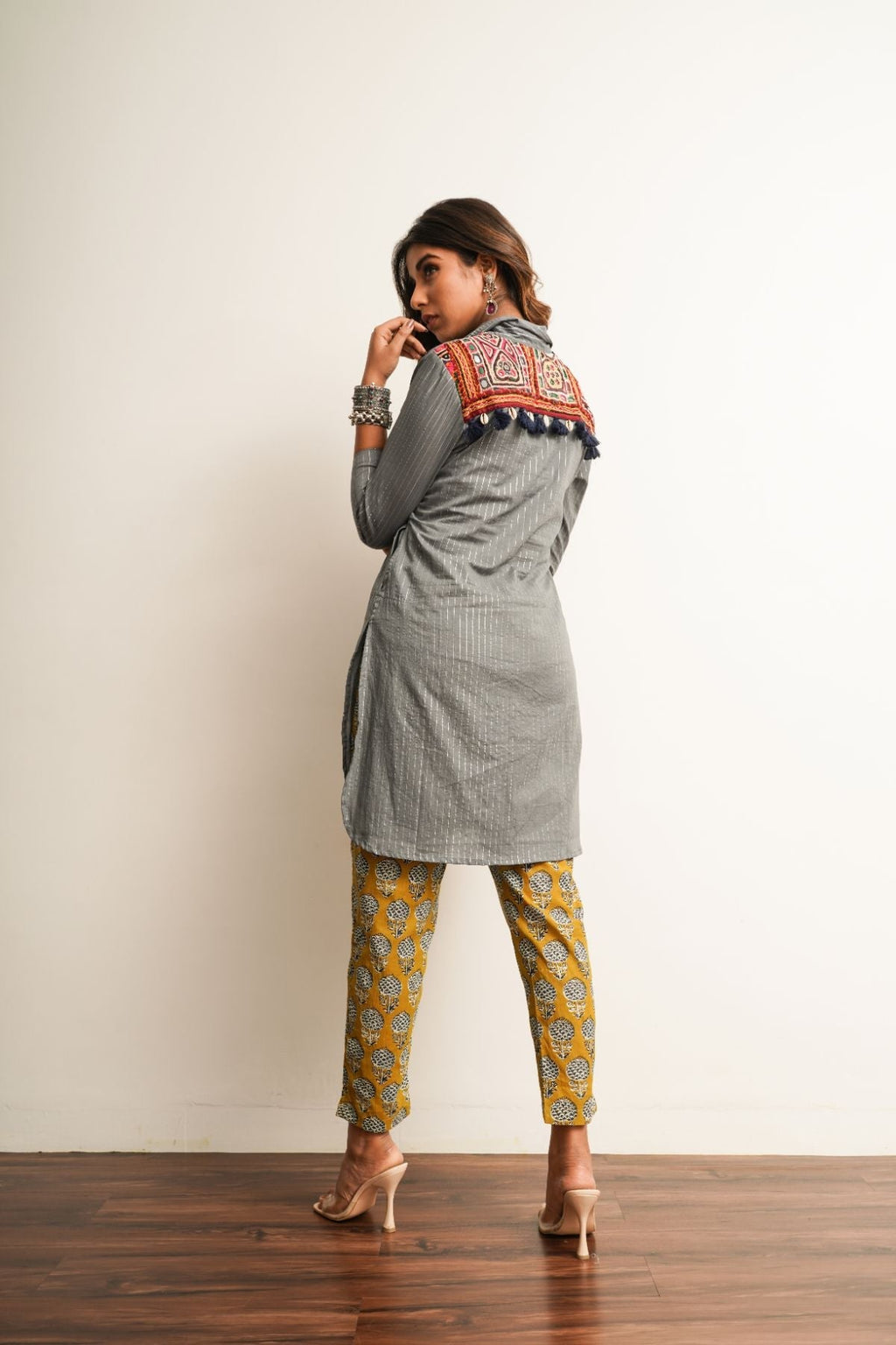 Yellow Printed Cotton Straight Pant by Keva with 100% cotton, Capris, Fusion Wear, Less than $50, Natural, New, Prints, Products less than $25, Regular Fit, Saba, Womenswear, Yellow at Kamakhyaa for sustainable fashion