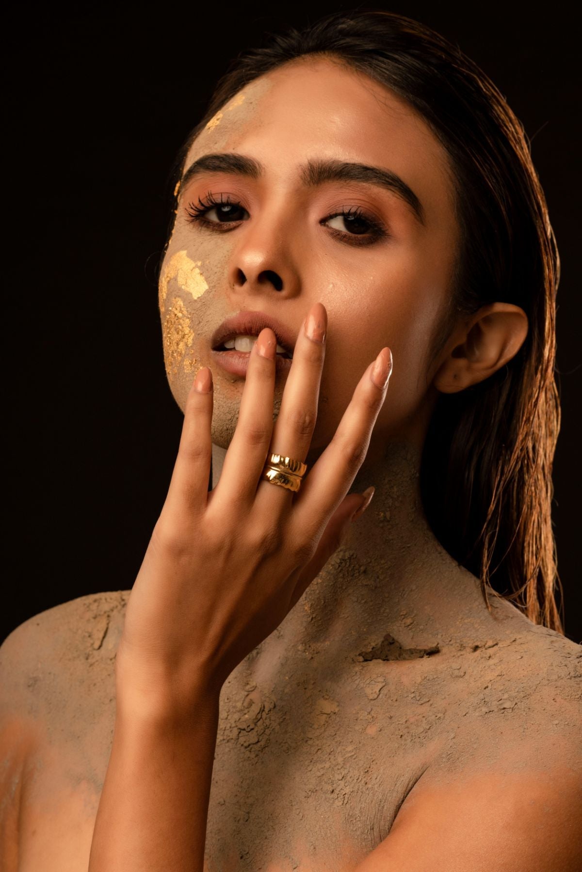 The Musa Ring by Amalgam By Aishwarya with Brass dipped in gold, Eating to Existance, Fashion Jewellery, Free Size, Gold, Into the Wild, jewelry, Natural, Rings, Solids at Kamakhyaa for sustainable fashion