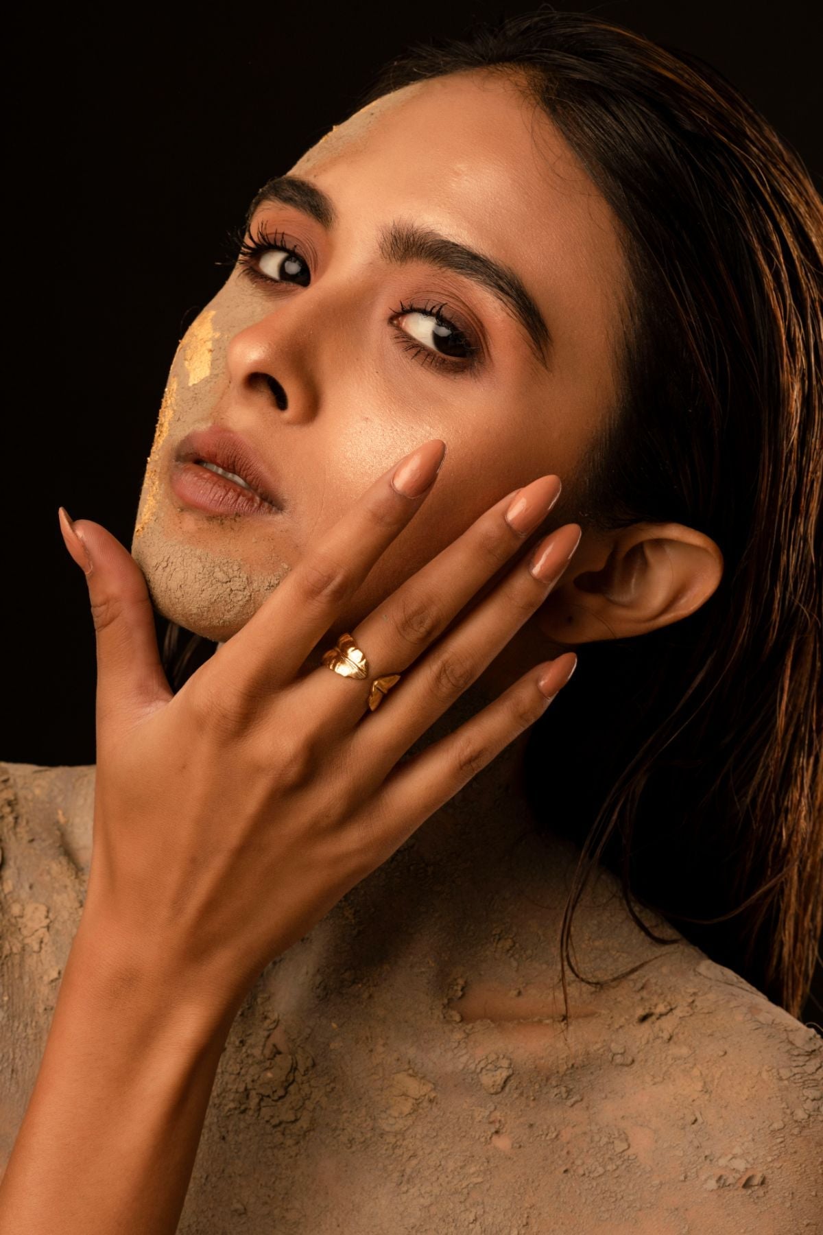 The Musa Ring by Amalgam By Aishwarya with Brass dipped in gold, Eating to Existance, Fashion Jewellery, Free Size, Gold, Into the Wild, jewelry, Natural, Rings, Solids at Kamakhyaa for sustainable fashion