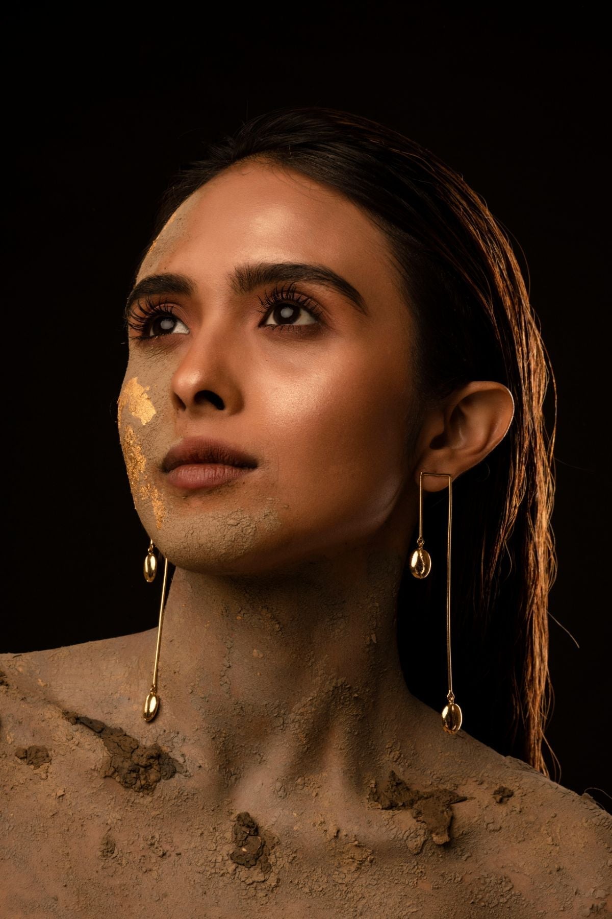 Hot Stuff Long Earring by Amalgam By Aishwarya with Brass dipped in gold, Earrings, Eating to Existance, Fashion Jewellery, Free Size, Gold, Into the Wild, jewelry, Long Earrings, Natural, Solids at Kamakhyaa for sustainable fashion