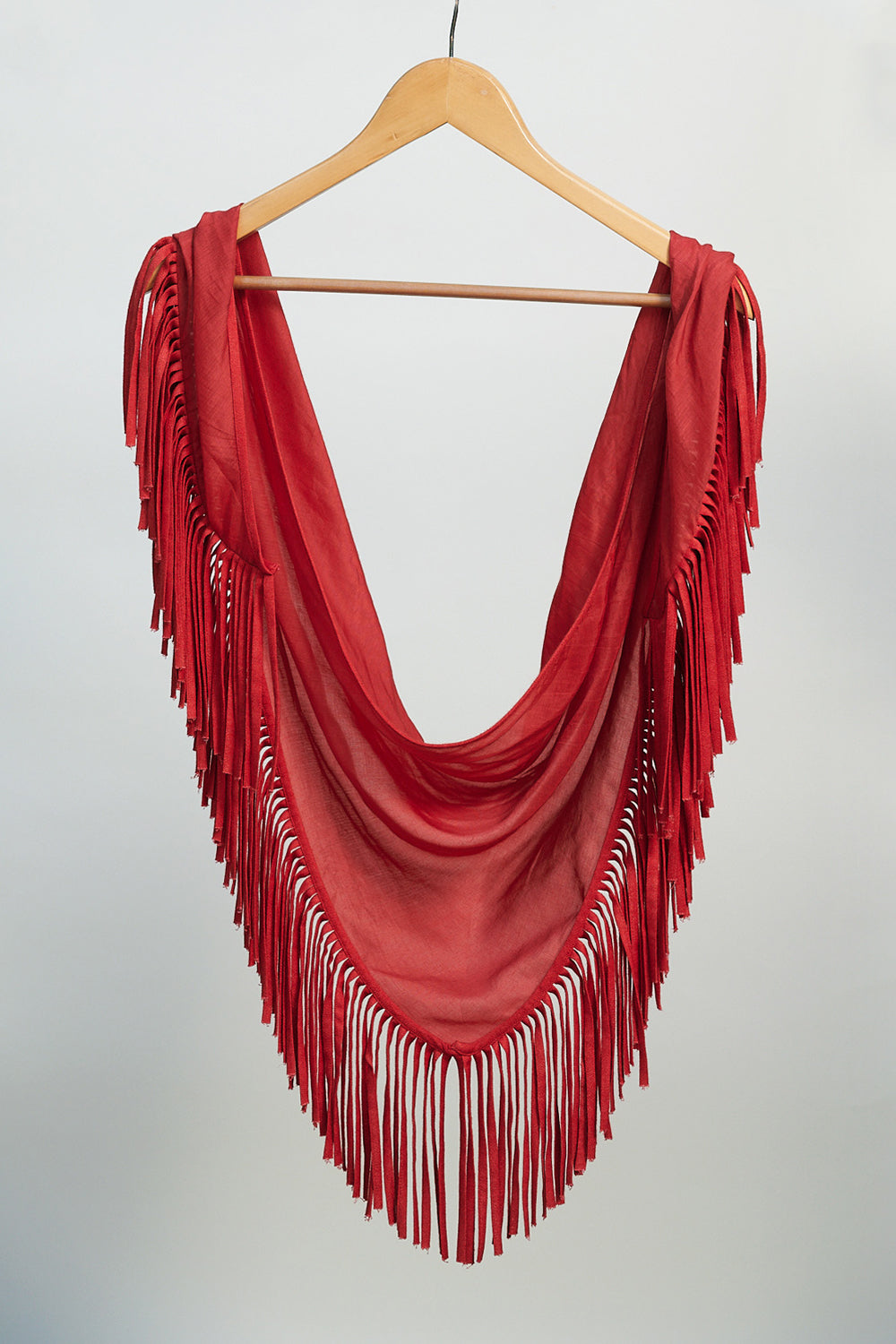 Red Scarf by Kanelle with Accessories, Bold is Beautiful by Kanelle, Casual Wear, Cotton Silk, July Sale, Regular Fit, Scarves, Solids, Viscose at Kamakhyaa for sustainable fashion